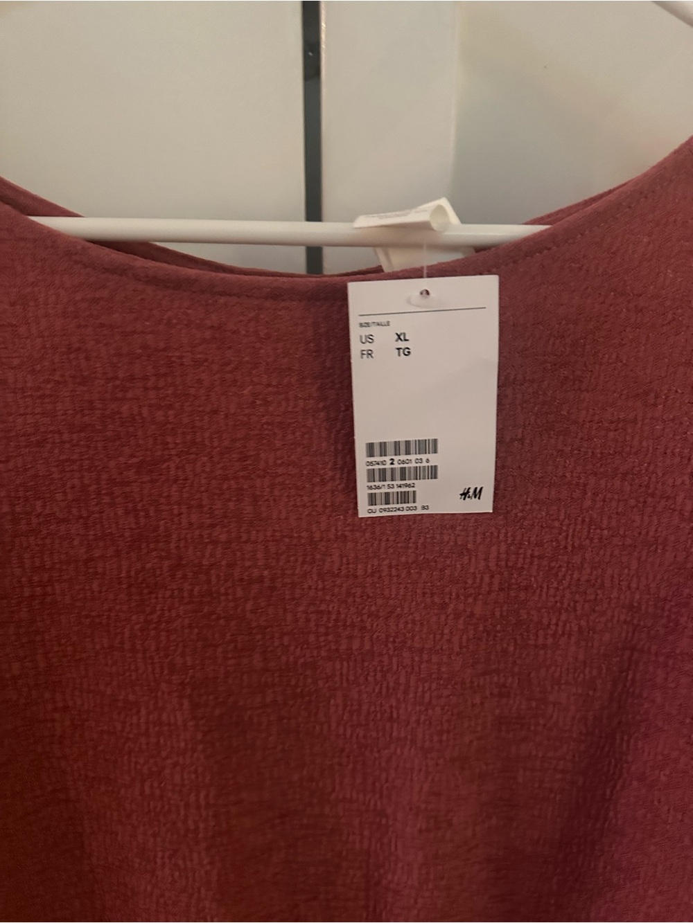 🆕 H&M Rose-Mauve Tie-Back Knit Top - Picture 4 of 4